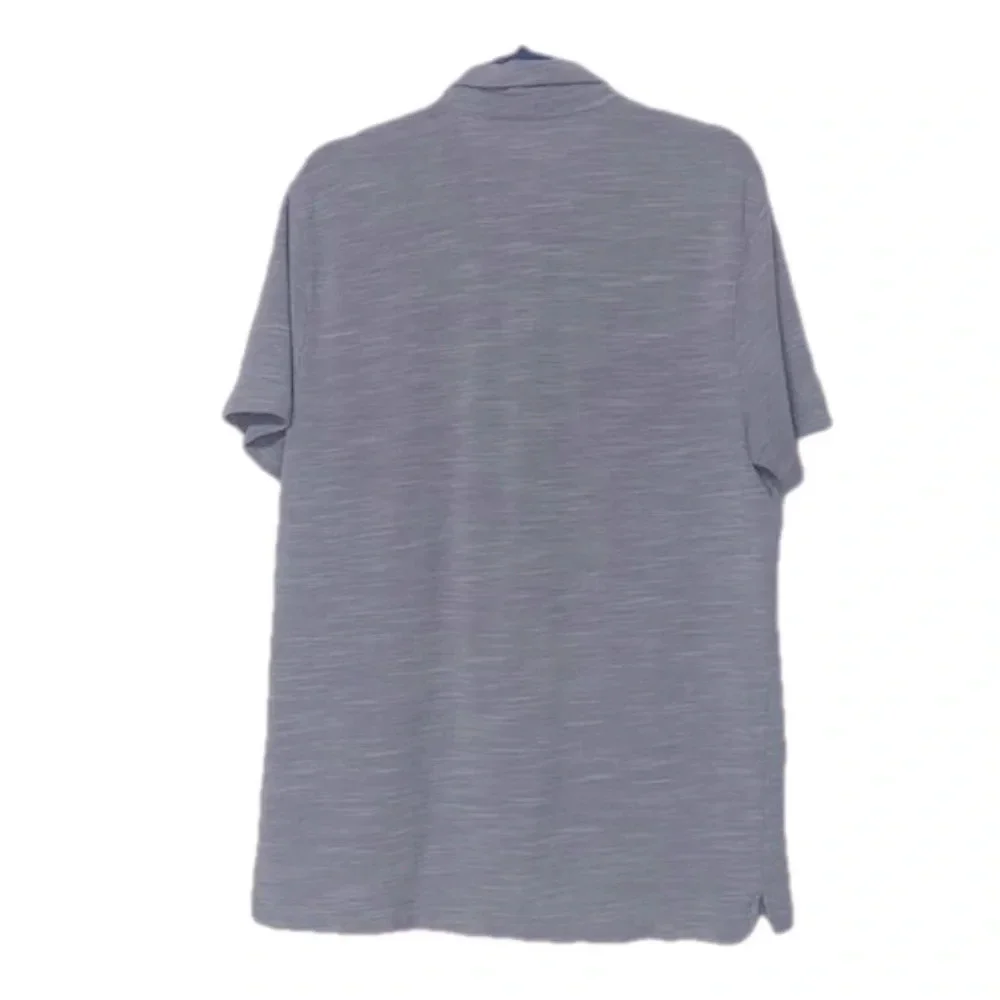 Men’s large Banana Republic grey gray‎ polo shirt preppy neutral polo